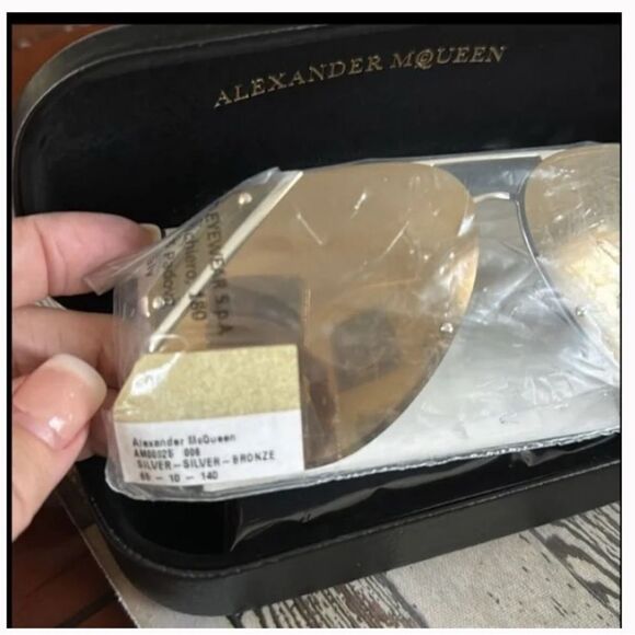 NWT Alexander McQueen 65MM Aviator Sunglasses main image 4